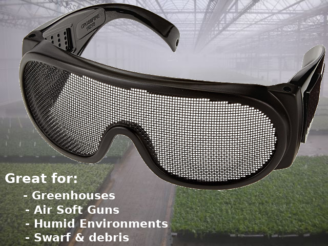 Vriendin snorkel het winkelcentrum Mesh Safety Glasses - For extremely humid environments - No-fog dust  goggles - Large debris protection - ANSI Z87.1 Compliant - Radians WIRE-MESH  – AppleSafety.com